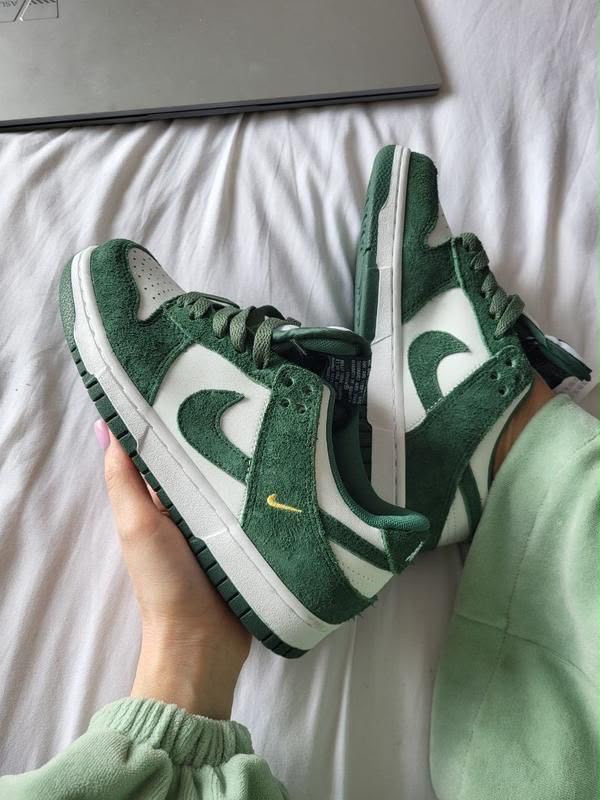Nike Dunk Low Green Suede